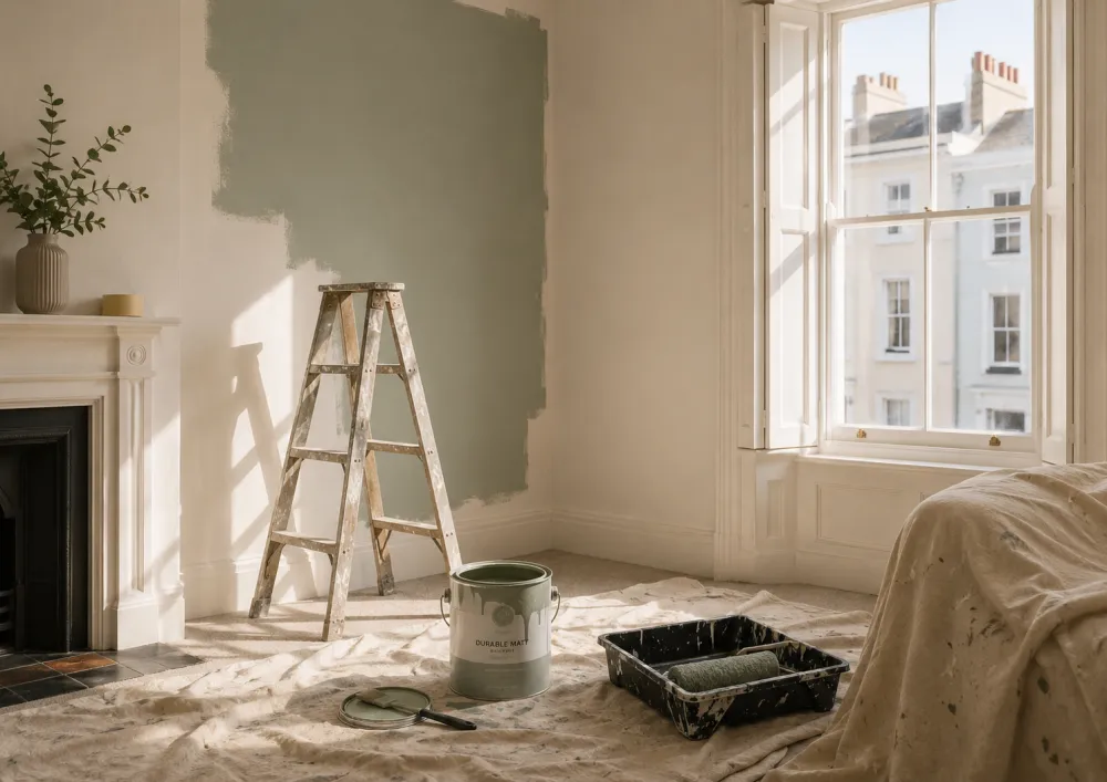 Freshly-prepared rental property interior